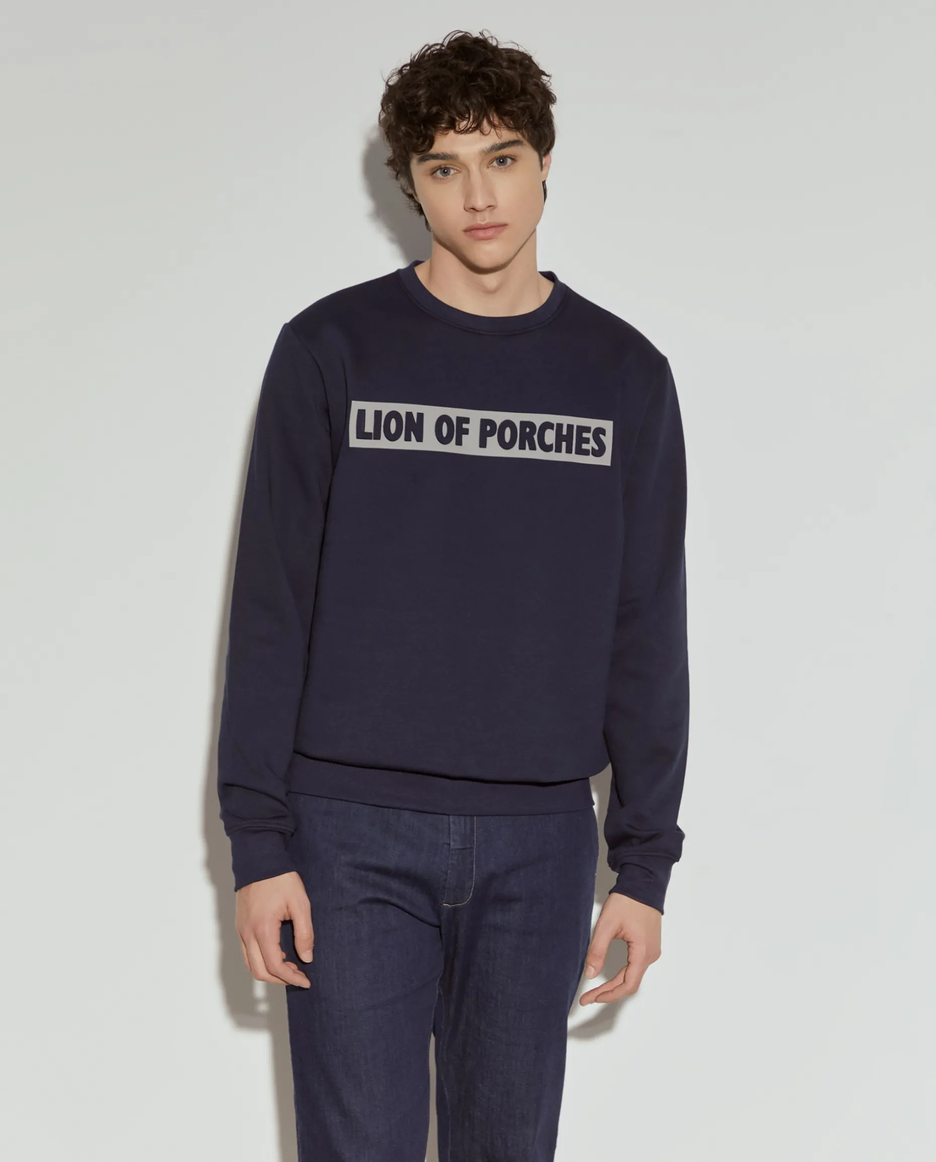 Sweater com estampado e interior polar|LION OF PORCHES Cheap