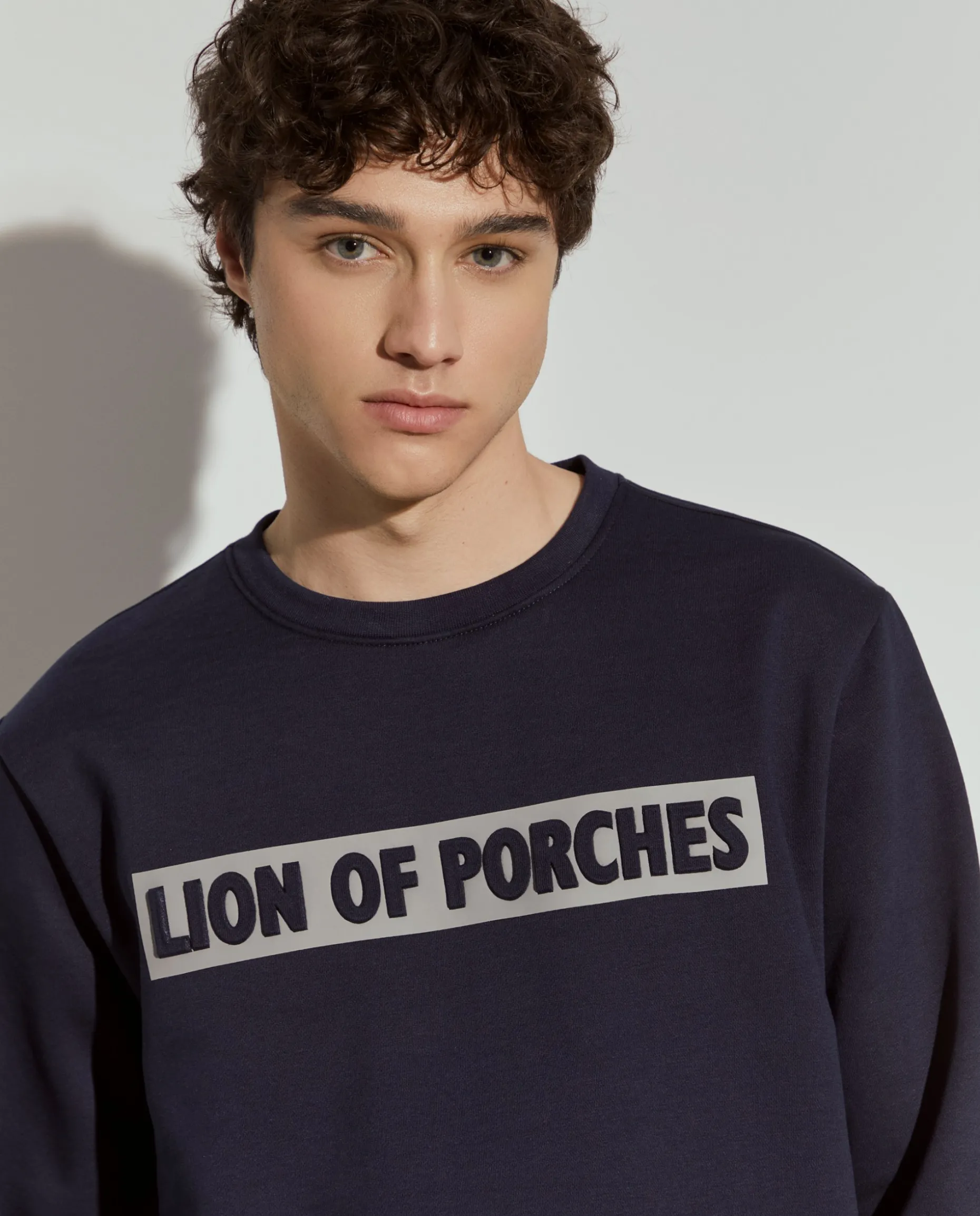 Sweater com estampado e interior polar|LION OF PORCHES Cheap