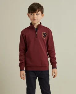 Sweater com fecho e riscas em contraste|LION OF PORCHES Hot