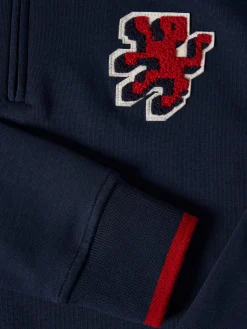 Sweater com fecho e riscas em contraste|LION OF PORCHES Cheap