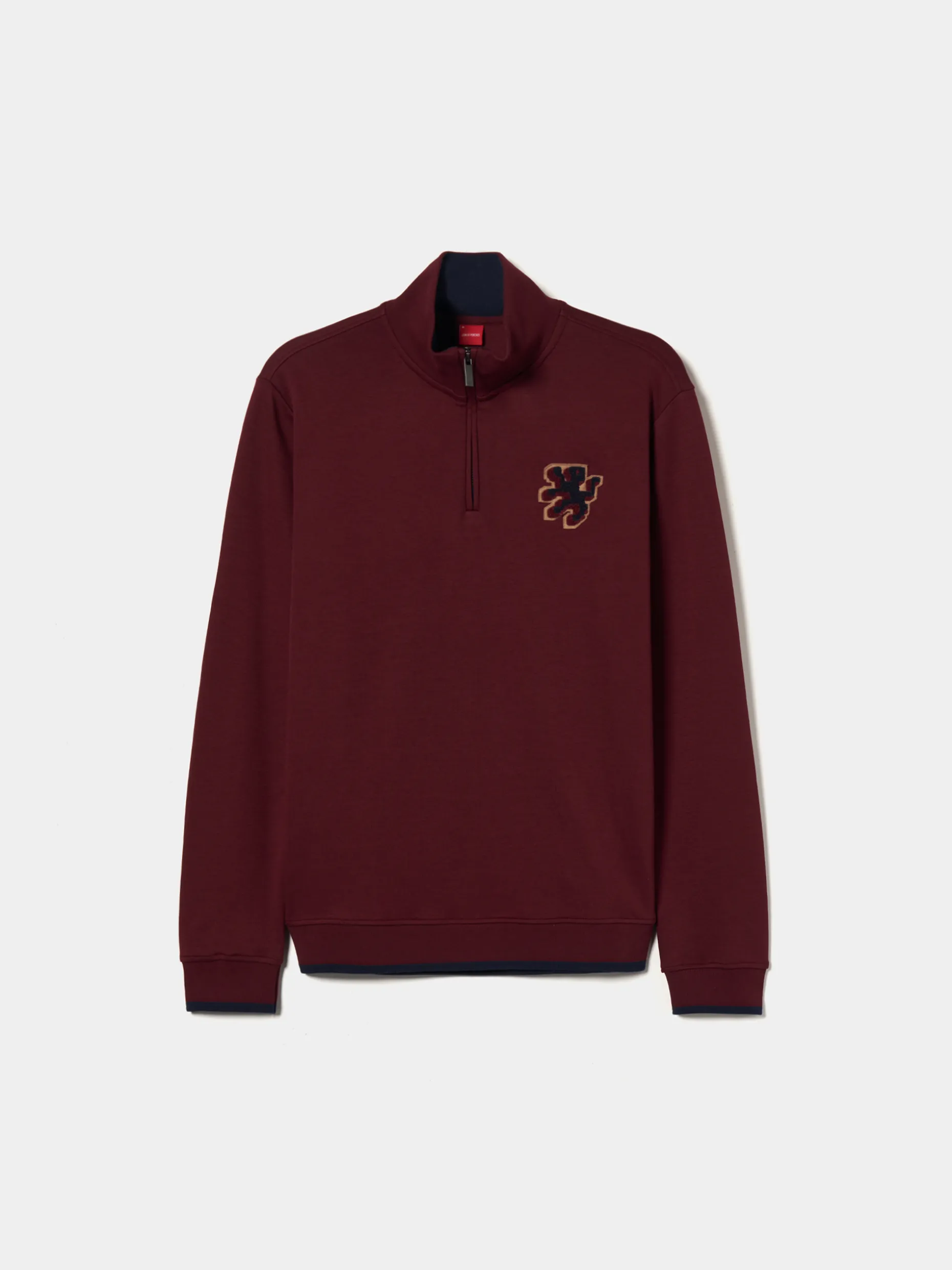 Sweater com fecho em algodão|LION OF PORCHES Cheap