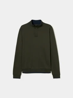 Sweater de algodão com botões e meio fecho|LION OF PORCHES Cheap