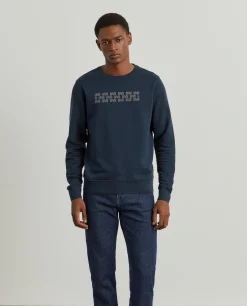 Sweater de algodão com estampado|LION OF PORCHES Outlet