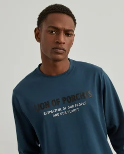 Sweater de algodão com estampado|LION OF PORCHES Cheap