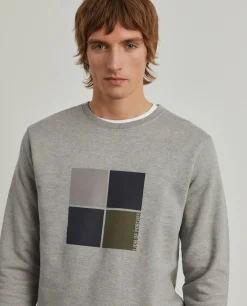 Sweater de algodão com estampado|LION OF PORCHES Fashion