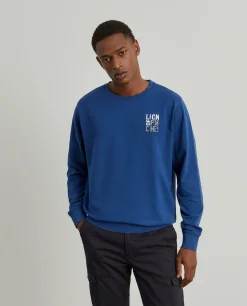 Sweater de algodão com logo|LION OF PORCHES Cheap