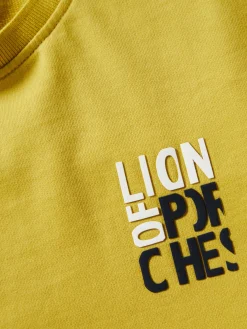 Sweater de algodão com logo|LION OF PORCHES Discount