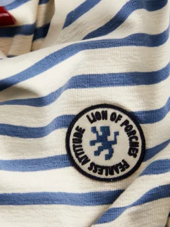 Sweater de algodão com padrão de riscas|LION OF PORCHES Best Sale