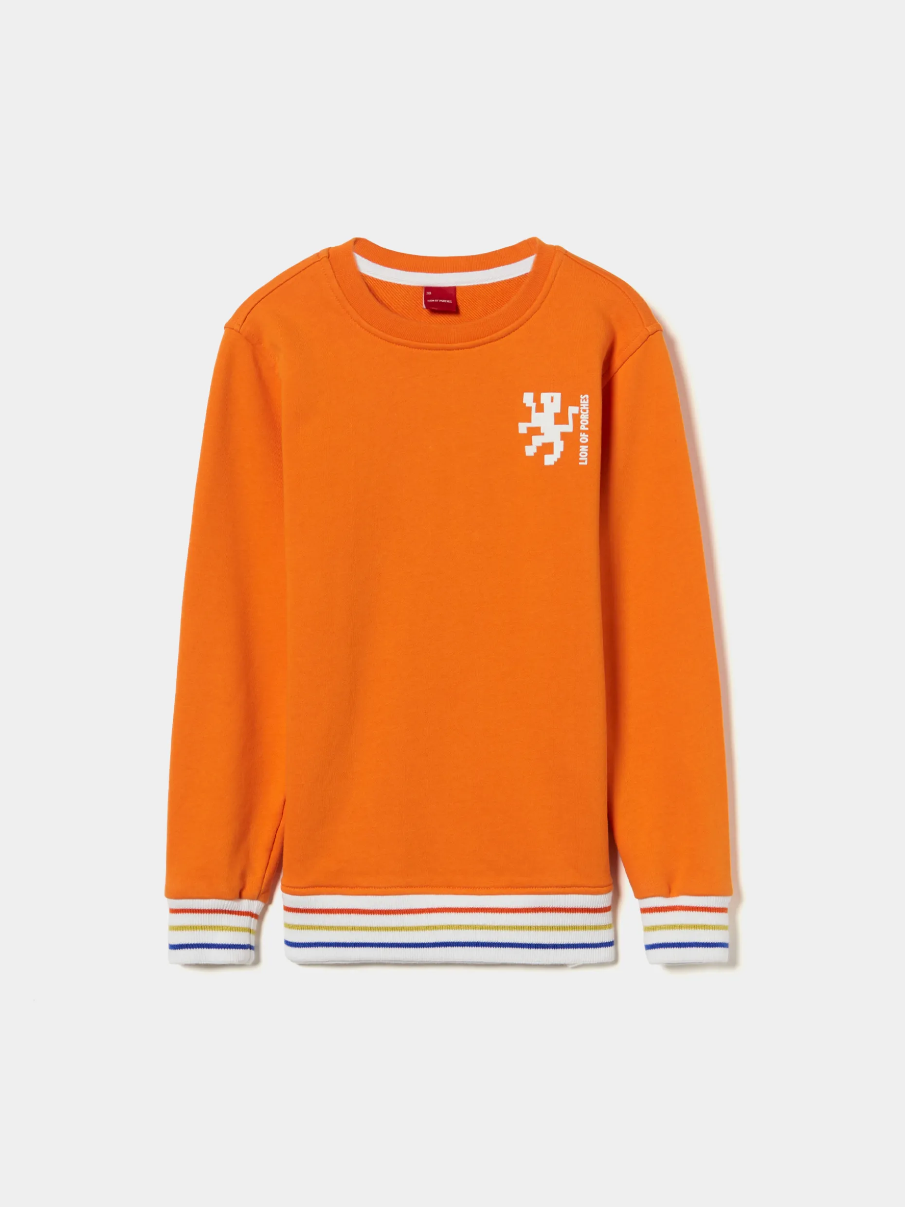 Sweater de algodão com riscas tricolor|LION OF PORCHES Best