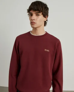 Sweater decote redondo em malha piqué|LION OF PORCHES Store