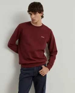 Sweater decote redondo em malha piqué|LION OF PORCHES Store