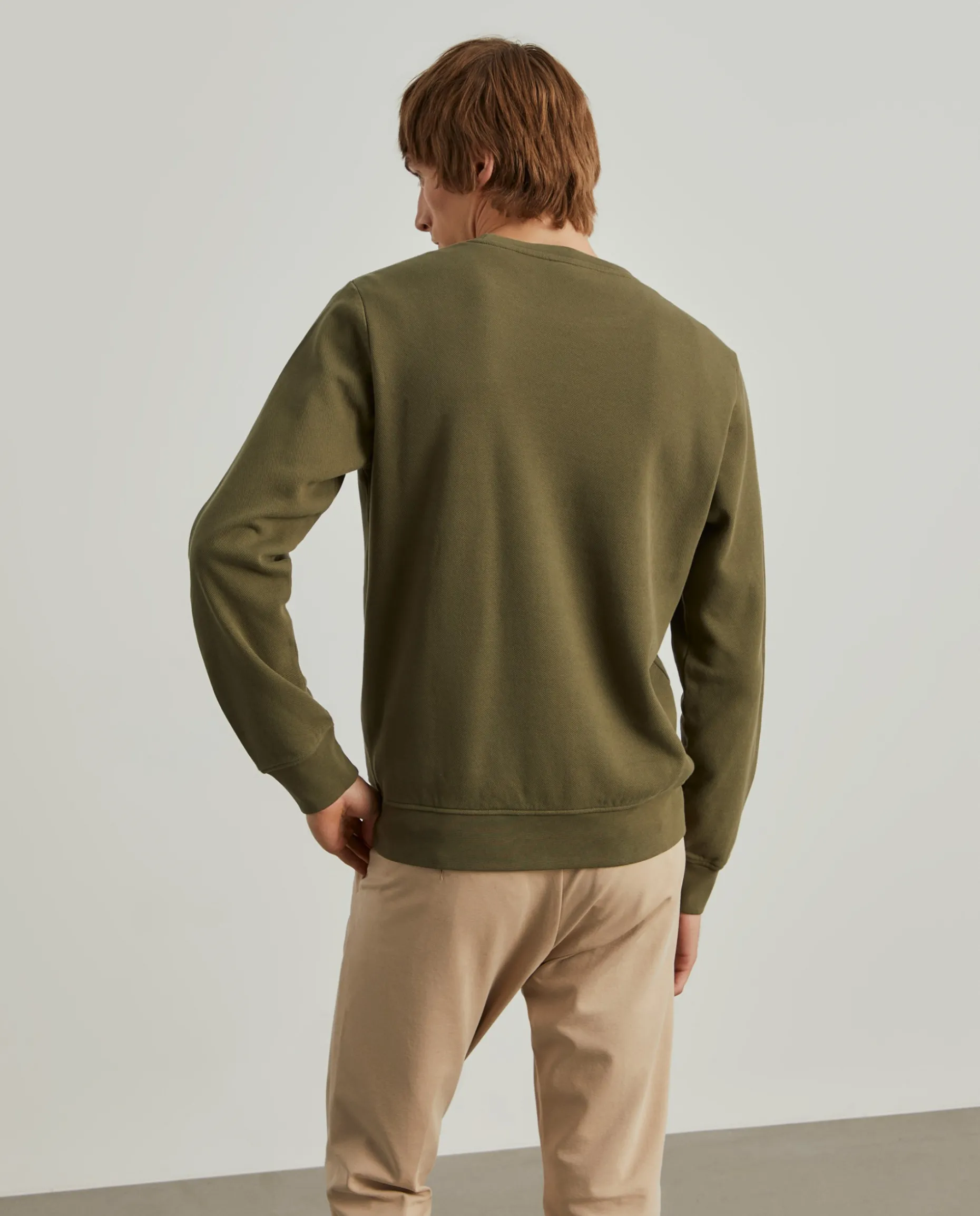 Sweater decote redondo em malha piqué|LION OF PORCHES Clearance