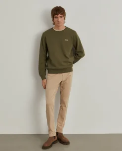 Sweater decote redondo em malha piqué|LION OF PORCHES Clearance