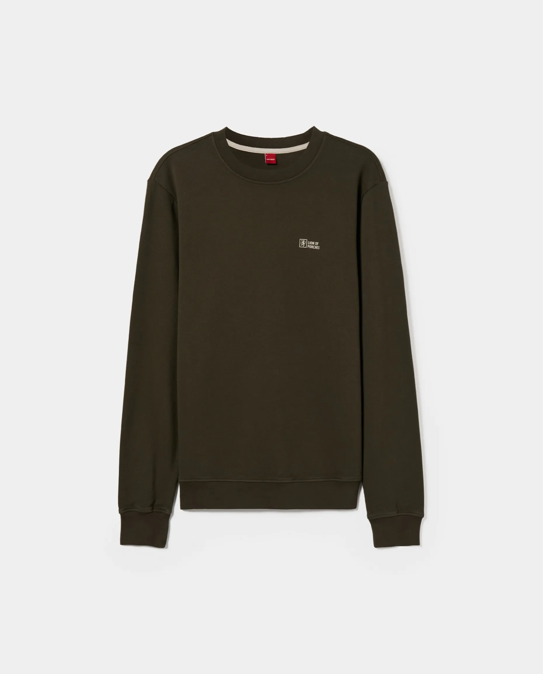 Sweater decote redondo em malha piqué|LION OF PORCHES Clearance