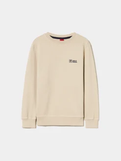 Sweater decote redondo em malha piqué|LION OF PORCHES Clearance