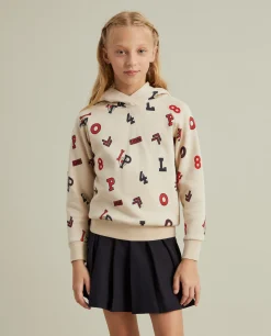 Sweater estampada com capuz|LION OF PORCHES Sale
