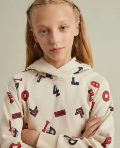 Sweater estampada com capuz|LION OF PORCHES Sale