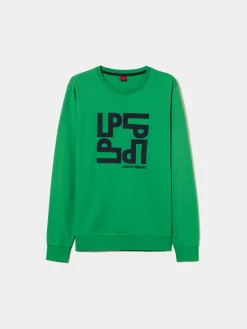 Sweater estampada de algodão|LION OF PORCHES Store