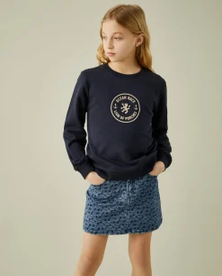 Sweater manga comprida com estampado|LION OF PORCHES Cheap