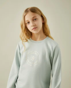Sweater manga comprida com estampado|LION OF PORCHES Online