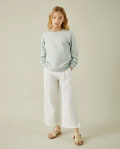 Sweater manga comprida com estampado|LION OF PORCHES Online