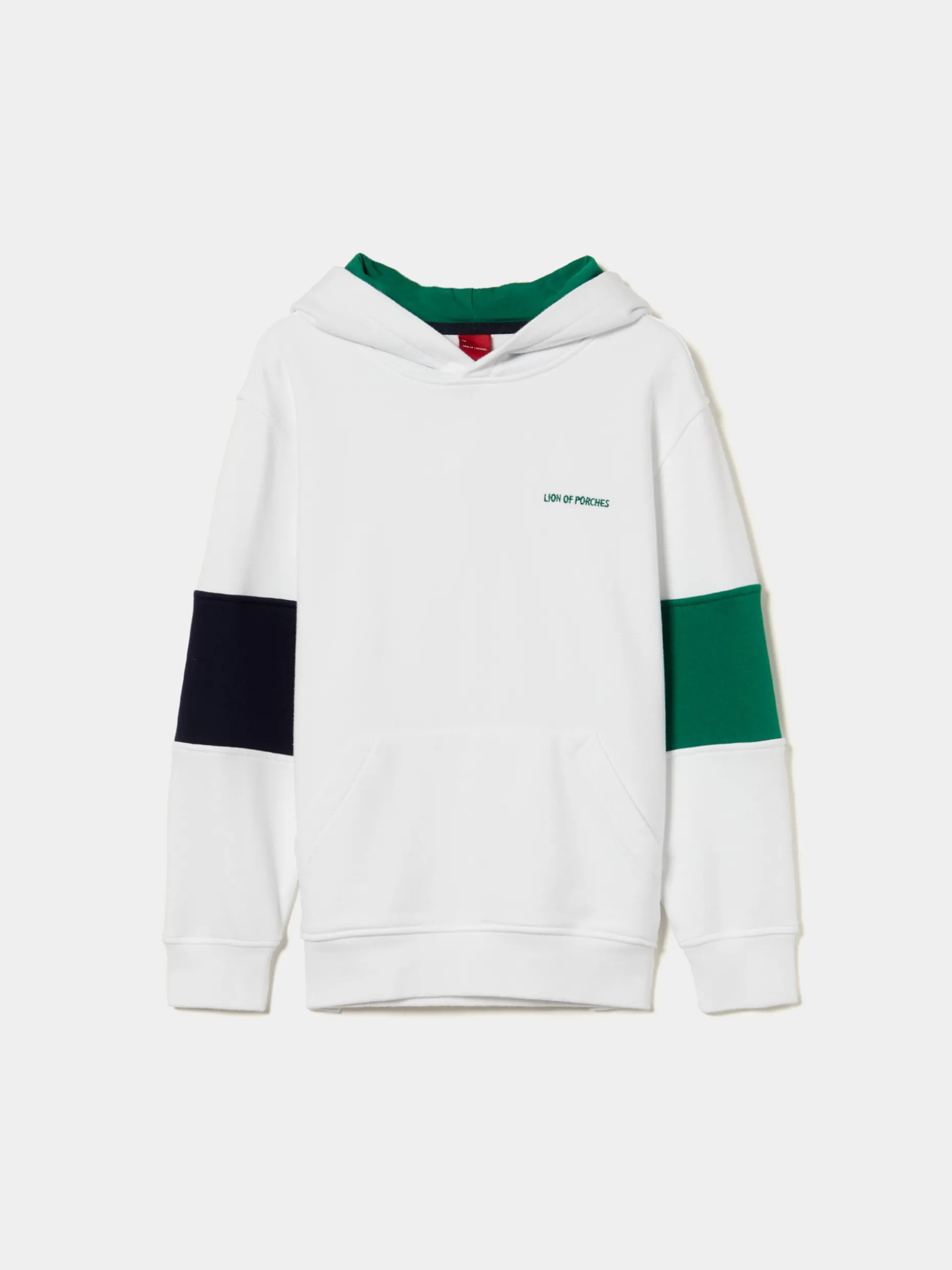 Sweater tricolor com capuz|LION OF PORCHES Fashion