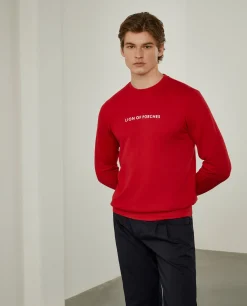 Sweatshirt de algodão com branding|LION OF PORCHES Best Sale