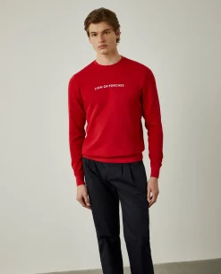 Sweatshirt de algodão com branding|LION OF PORCHES Best Sale