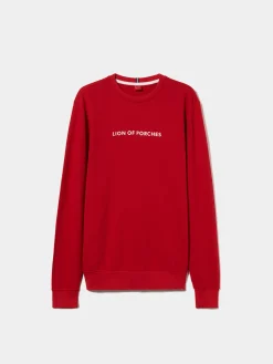Sweatshirt de algodão com branding|LION OF PORCHES Best Sale