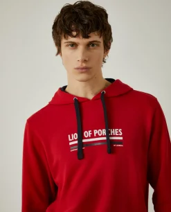 Sweatshirt de algodão com capuz|LION OF PORCHES Cheap