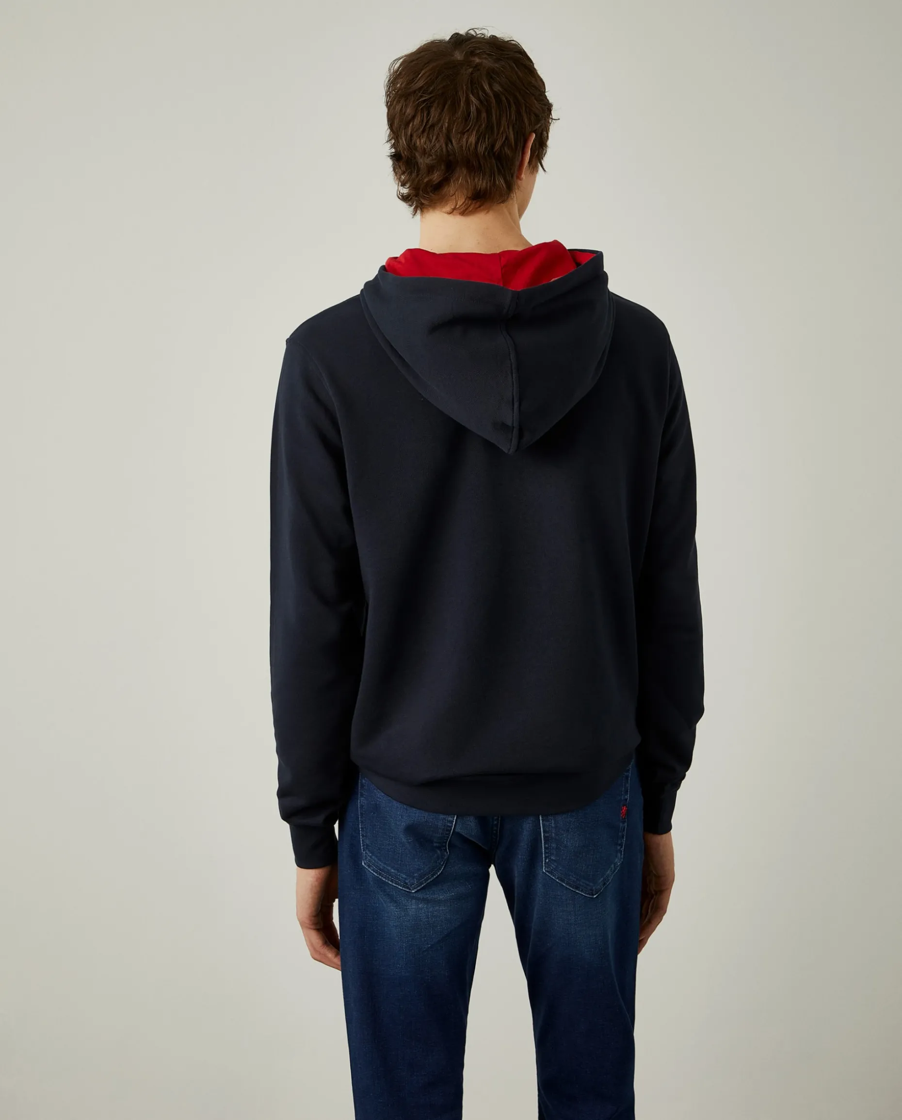 Sweatshirt de algodão com capuz|LION OF PORCHES Outlet