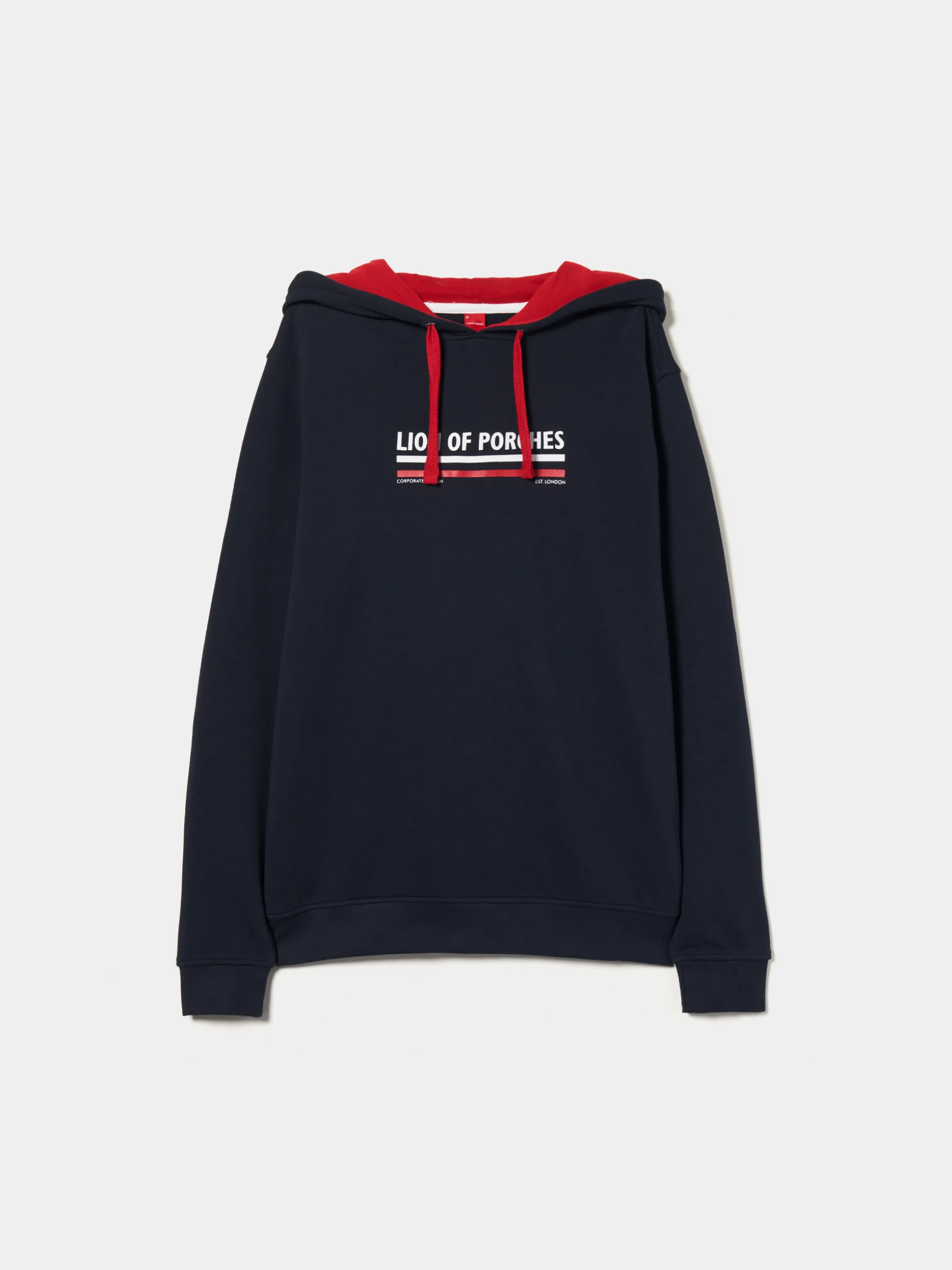 Sweatshirt de algodão com capuz|LION OF PORCHES Outlet