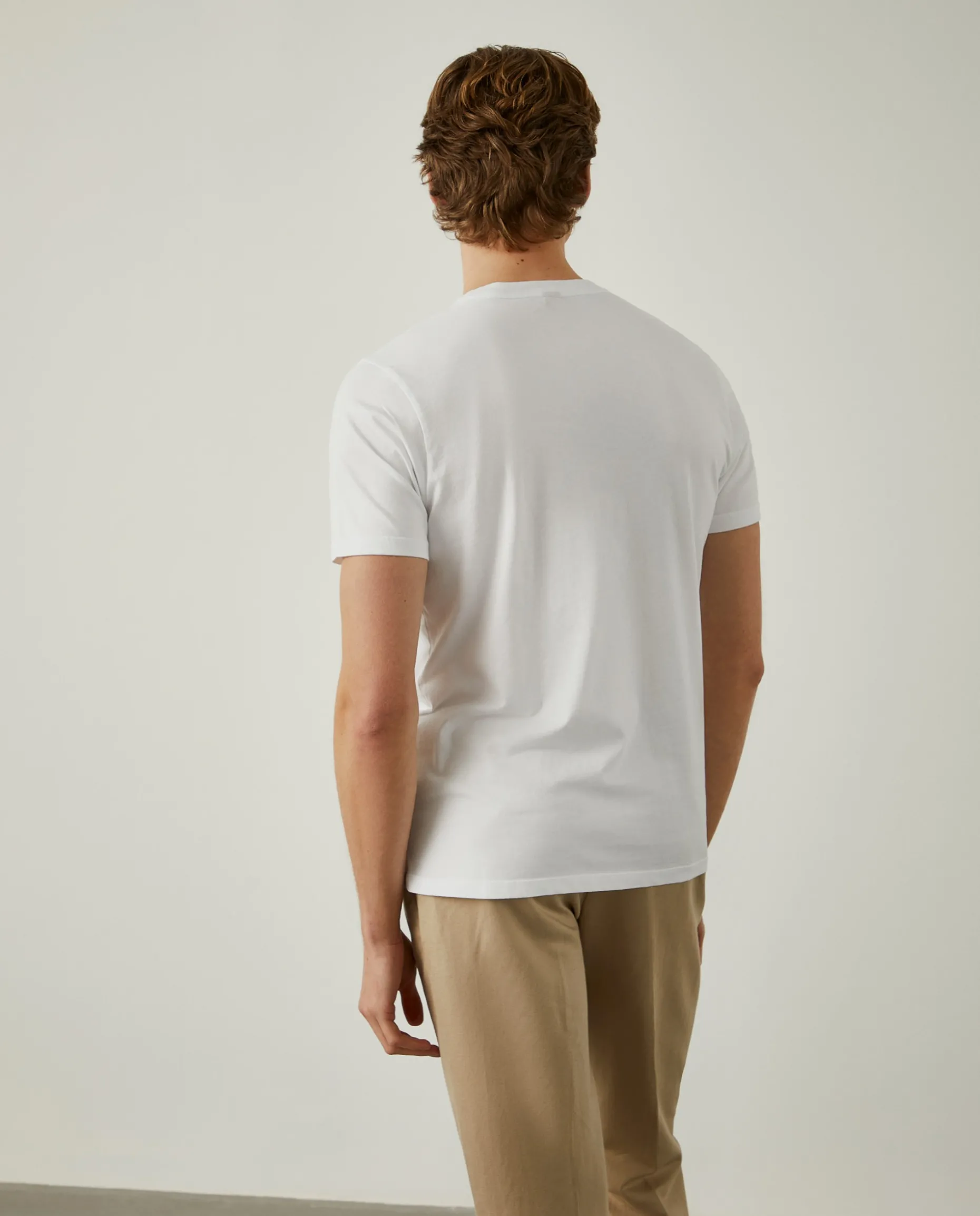 T-shirt 100% algodão com barra em contraste|LION OF PORCHES Store