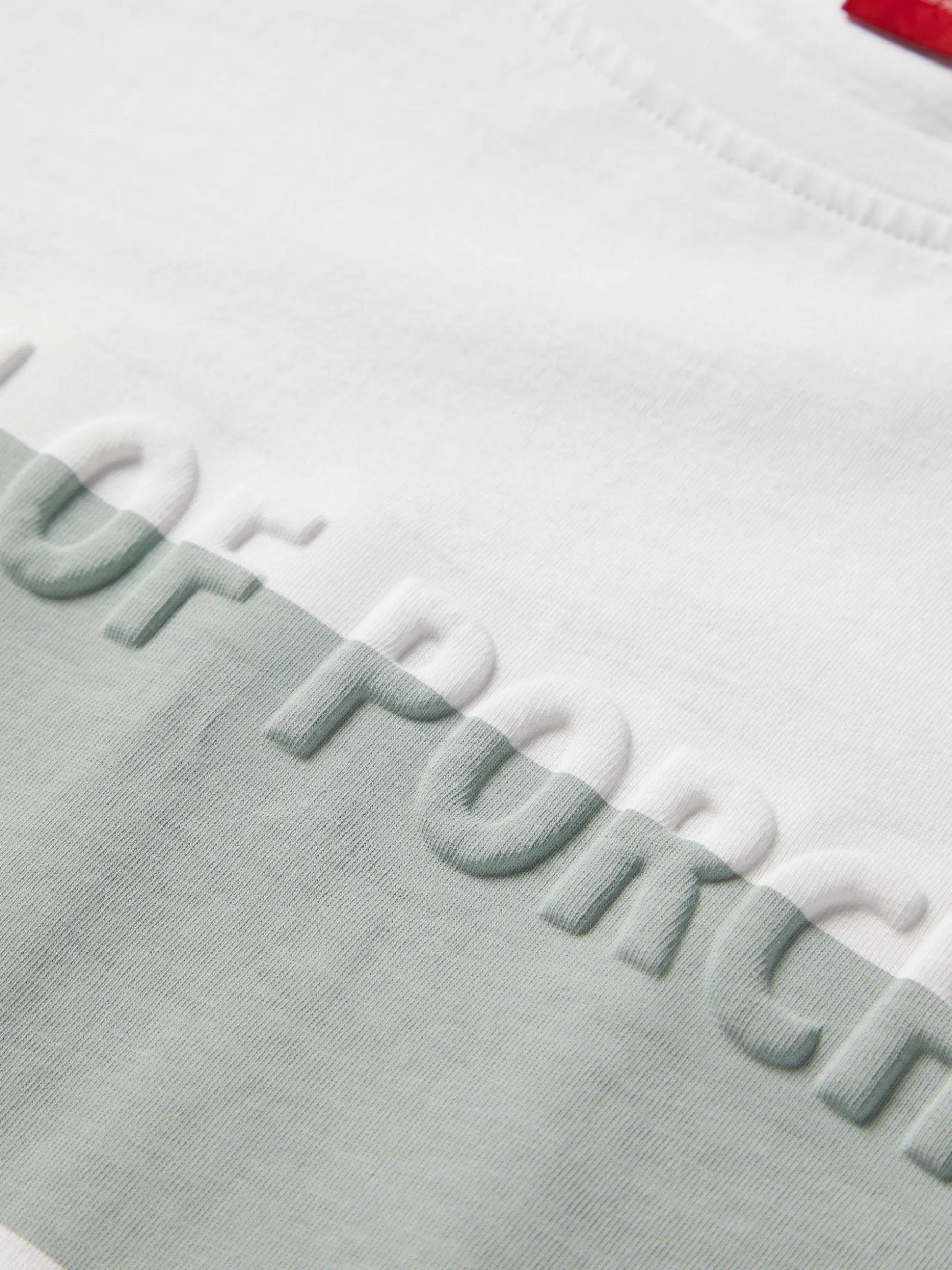 T-shirt 100% algodão com barra em contraste|LION OF PORCHES Outlet
