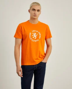 T-shirt 100% algodão com estampado|LION OF PORCHES Cheap