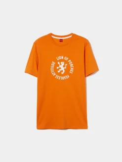 T-shirt 100% algodão com estampado|LION OF PORCHES Cheap