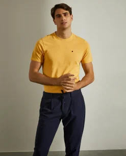 T-shirt básica de algodão|LION OF PORCHES Outlet