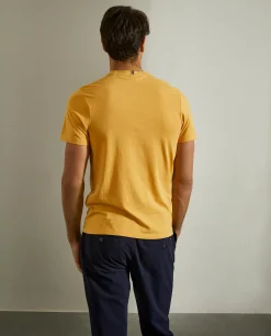 T-shirt básica de algodão|LION OF PORCHES Outlet