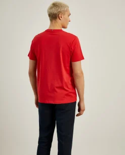 T-shirt básica de algodão|LION OF PORCHES Sale