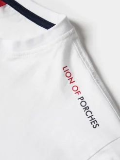 T-shirt básica de algodão|LION OF PORCHES Discount