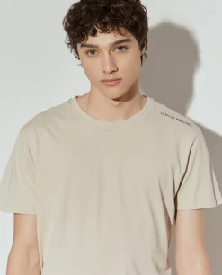 T-shirt básica de algodão|LION OF PORCHES Sale