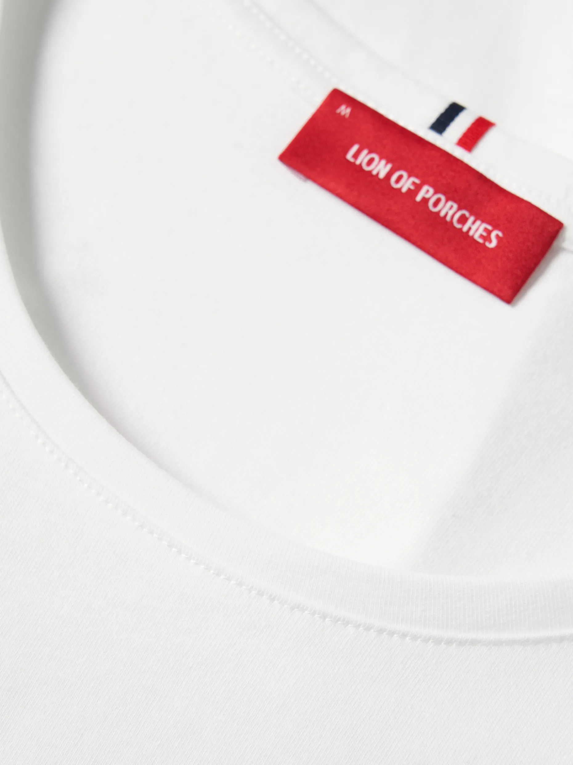 T-shirt básica de algodão|LION OF PORCHES Outlet