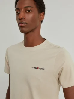 T-shirt básica de algodão|LION OF PORCHES Shop