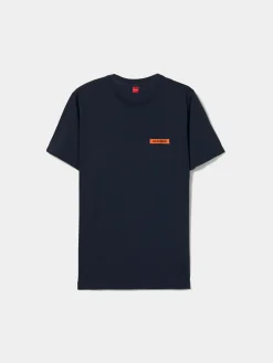 T-shirt básica de algodão|LION OF PORCHES Online
