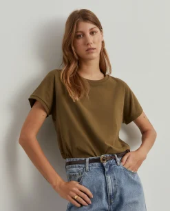 T-shirt básica em algodão|LION OF PORCHES Cheap