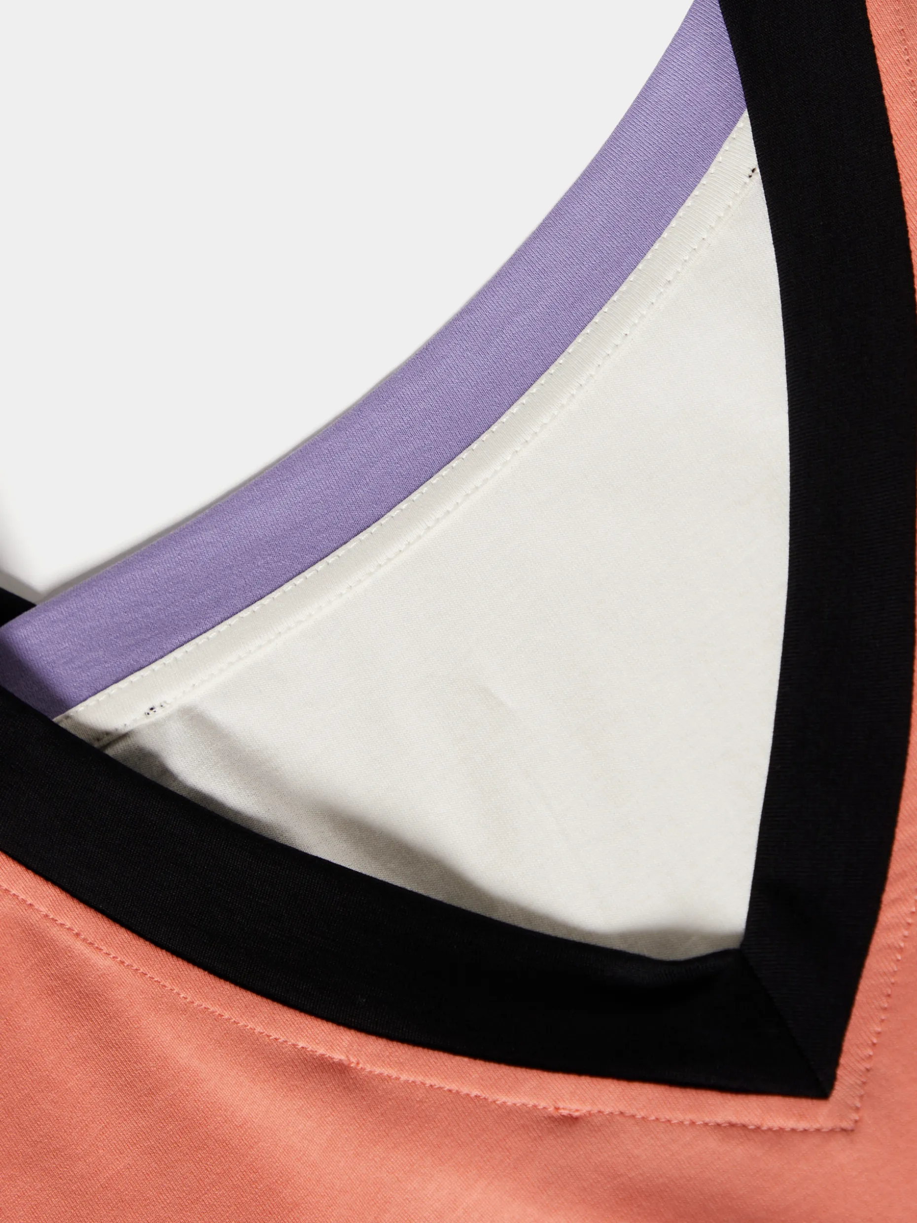 T-shirt color block com cintura ajustável|LION OF PORCHES New