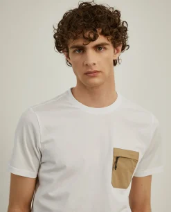 T-shirt com bolso em contraste|LION OF PORCHES Sale