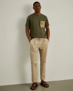 T-shirt com bolso em contraste|LION OF PORCHES Sale