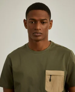 T-shirt com bolso em contraste|LION OF PORCHES Sale