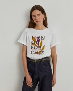 T-shirt com branding estampado|LION OF PORCHES Flash Sale